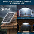 3200LM IP65 4 1 Pack Solar Shed Lights Indoor Outdoor, Motion Sensor Pendant Light Daytime Available with Remote