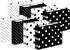 Barker Creek Black & White Dot File Folders - 14pt Stock, Set of 24, Multi-Design Set, Letter Size, 24/Set