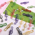 Music Paper Clips, 6 Colors, 100 Pcs Cute Funny Creative Music Coloured Plastic Alloy Office Stationery for Document