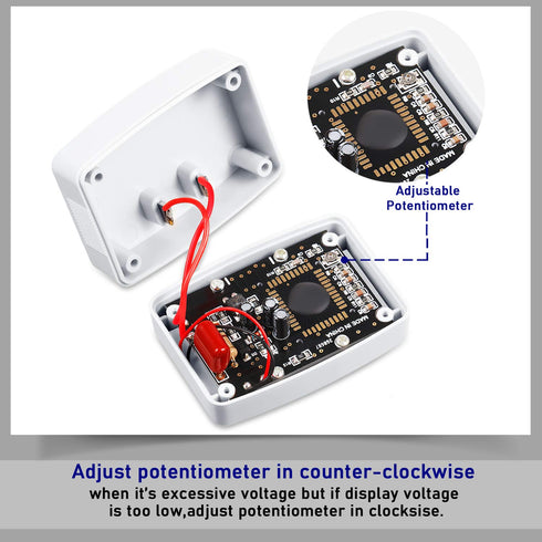 Flat US Plug AC 80-300V LCD Digital Voltmeter for Household Voltage Measuring Monitor (1)
