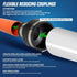 Supply Giant 6I57 Flexible PVC Reducing Coupling with Stainless Steel Clamps, 4.5" x 2.4" Inner Diameter