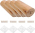 Toddmomy 4pcs Solid Wood Replacement Sofa Legs 10cm Slanted Cabinet and Coffee