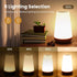 Dimmable 5 13 THAUSDAS Night Light, Touch Lamp for Bedroom, Portable Table Bedside Lamp, Brightness RGB Colors, Night