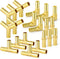 GASHER 8-Piece 3/8 Inch Brass Hose Barb Set - 90 Degree Elbow, Y-Shape Connector, Multi-Purpose Fuel/AIR/Water