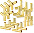 GASHER 8-Piece 3/8 Inch Brass Hose Barb Set - 90 Degree Elbow, Y-Shape Connector, Multi-Purpose Fuel/AIR/Water