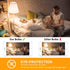 Leools E12 LED Bulb, 100 Watt Equivalent Candelabra Dimmable Bulbs, 8W 2700K Warm White, 6-Pack