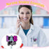Lab Life Funny Badge Reels Retractable for Nurses, Cute Glitter Teacher Nursing Badge Clip, RN, CNA, LPN, Medical