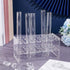 OLYCRAFT 18 Sockets Acrylic Test Tube Rack, Transparent Holder for Centrifuge Tubes, 16mm Diameter for Lab Supplies