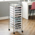 YIXAXKAO 12 10 Pieces Rolling Storage Cart Labels Drawer Rolling Storage Cart Label Chalkboard Brights Classroom Decor