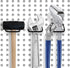 16Pcs Pegboard Plier Holders, Stainless Steel Double Loop Hooks, Black Display Hooks for Shop Store Supermarket