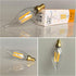 CA11/C35 Bulbs, E12 Dimmable, 40W (4W), 3000K 6 Pack LED Chandelier Base, Equivalent Soft White, Flame Tip