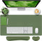 Bloss Keyboard Wrist Rest + Mouse Wrist Rest + Leather Desk Mat,
