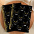 Knibeo Black Cat Notebook, Cute Spiral Journal for Cat Lovers Girls Women, Cat Mom Gifts, 5.5x8.3