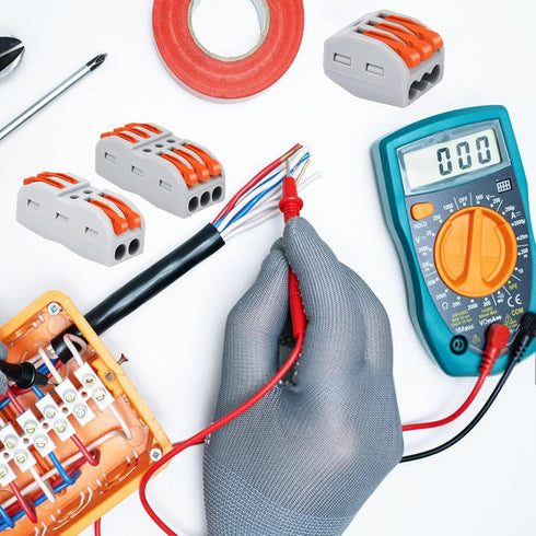 Nineleaf 20PK Push Quick Wire Connectors, Electrical Cable Connectors for Cables from 28 to 12AWG, Max 32A 600Volt