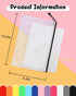 Umriox Mesh Zipper Pouch Puzzle Bags - 13.0x9.0 in (Black, 12 Packs), Letter Size A4 Zipper Bags for Office Supplies