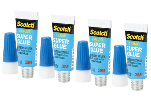 Scotch Super Glue Liquid with Precision Applicator, Fast-Drying Clear Adhesive for Plastic, Metal, Ceramic, Wood