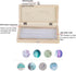 Biology Glass Prepared Microscope Slides with Wooden Storage Box Case