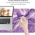 Desk Mat, Large 32" x 12" XXL Mouse Pad, Cute Purple Marble Desktop Decor for Laptop & Keyboard