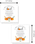 Crafters Cup 50 Pack 2.5 2.5 inches Hot Cocoa Bomb Instruction Cards | | x Square Card | Hot Cocoa Bomb Supplies | Fall