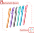 Mr. Pen Retractable Mechanical Eraser Pen, Pack of 6, Pencil Eraser in Pastel Colors for Artists and Students