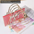 Estink Desk Book Storage Rack, 5 Slot Heart Shaped Shelf for Office File Organizer, Home Desk Decoration