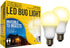 A19 LED Bug Light, Replaces 100W, Yellow Spectrum E26 Medium Outdoor Bulb for Porch, 2-Pack