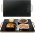 Heromind Electric Warming Tray 20" x 12", Glass-Top Full-Surface Food Warmer with Adjustable