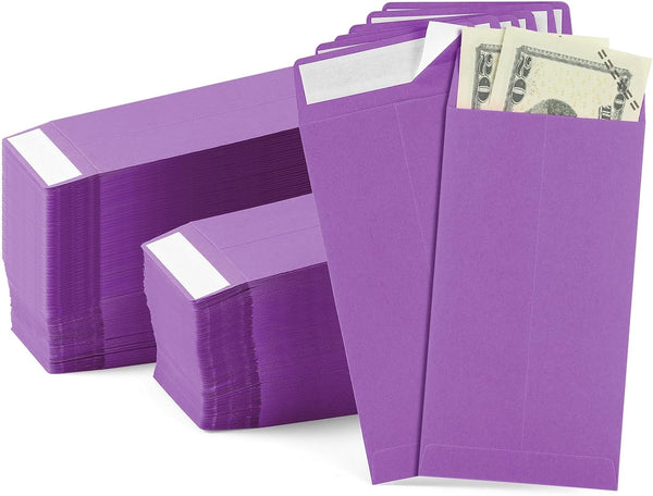 Fulmoon 500 Pcs Cash Envelopes, 110 Gsm Christmas Money Envelopes, 3.5 x 6.5 Inch for Money Saving Challenge