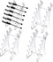Holanper Plastic Pen Holder, Set of 4 Holder Display Stand 6-Slots Eyebrow Makeup