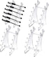 Holanper Plastic Pen Holder, Set of 4 Holder Display Stand 6-Slots Eyebrow Makeup