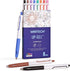 WRITECH Retractable Gel Ink Pens, Multicolor 0.5mm Fine Point, No Smear & Bleed for Journaling, 8ct