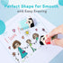 Mabor 4Pcs Cute Salaryman Erasers, Fun Bald Uncle Desk Novelty Erasers for Kids, Students, Office Supplies