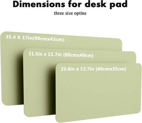 YSAGi Double-Sided Desk Pad, 31.5"x15.7" Leather Desk Mat, Waterproof Desk Blotter for Office/Home