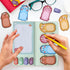 Dinosaur Sticky Notes Set - 360 Sheets Cute Cartoon Animal Dinosaur Self-Stick Memo Pads for Students, Office