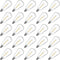 ST38 LED String Light Bulbs, 1W Equivalent to 7W Incandescent, Shatterproof E12 Base, Warm White, 25 Pack