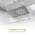 13 Inch Asymmetric 3/4/6 Inch 6 Pack ASD New Construction Mounting Plate with Round Hole - Flat Steel Rough in Wafer