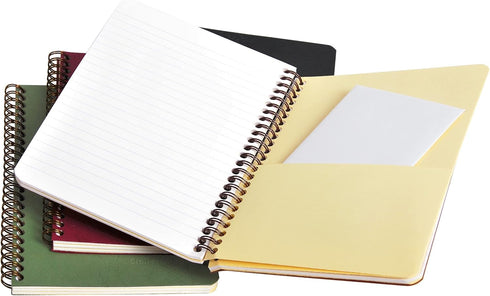 Clairefontaine 785661C Age Bag Collection A Notebook with Sleeves, Black, A5, 120 Detachable Ruled Pages + 3 Dividers