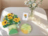 Sharonlily 3D Sunflower Bouquet Greeting Card, Forever flower Pop Up Bouquet Card with Blank Note & Envelope, Handmade