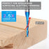 EANOSIC 1/4 inch 1/8 inch 3 inch Upcut Spiral Router Bit Shank, Cutting Diameter, Extra Long Solid Carbide with Nano