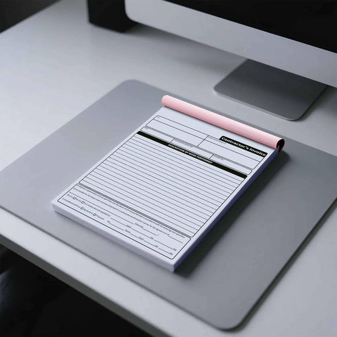 IMXYO 7.3 11 inches 3-Part 50 Sets Carbonless Contractor Invoice Receipt, x Estimate Book, with Carbon Copies