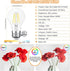 A19 E26 Dimmable Bulb, 4W(40 Dimming Bulbs 400lm, 5000K Bulb 6 Pack Base Edison LED Watt Equivalent) Stepless Light