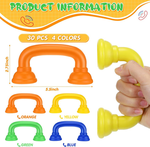 Shappy 30pcs Reading Phones for Classroom Auditory Feedback Phone Manipulatives for Preschool Children Accelerates