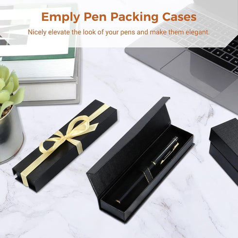 Lnrueg 40 Pcs Empty Ballpoint Pen Gift Boxes with Magnetic Closure, Cardboard Jewelry Packing Cases for Fountain Pen