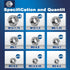 ZQZ 370 M2 M2.5 M3 M4 M5 M6 M8 M10 M12, 304 Set Pcs Metric Hex Nuts Assortment Kit, Stainless Steel Assorted Hex Nuts