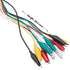 WGGE WG-026 Test Lead Set, 10 Pieces and 5 Colors with Alligator Clips, 20.5 inches, 22 AWG Copper Wire