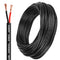 Lesnlok 16 Gauge Electrical Wire 2 Conductor, 16 AWG Stranded PVC Oxygen-Free Copper
