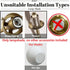 5.9 2.64" BOKT Frosted White Glass Globe Lamp Shade Replacement Milk Glass Ball Lampshade Cover Opal Sphere Shade