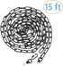 2 Pack 15ft 65 L0016 Heavy Duty Chain for Light Fixture, Pendant Light Extra Chain Permits Installation of Chain-Hung