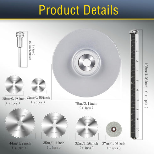 Inside Pipe Cutter Tool for PVC Pipe, Adjustable Depth Gauge, 5Pcs Saw Blades and Hex Shank (Silver)