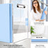 Clipboard with Storage, Heavy Duty Clip Boards 8.5x11 with 2 Storage Cases, Clear Top Panel for Office Supplies (Aqua